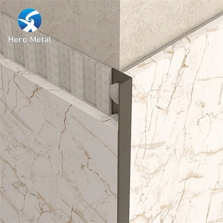 bronze color L shape edge profile