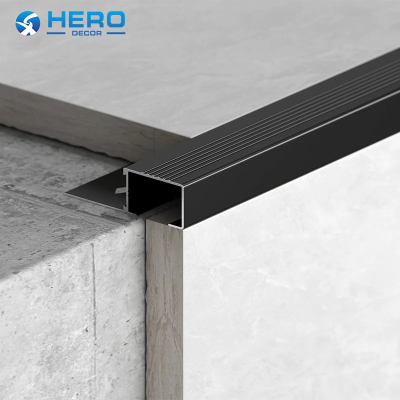 HM-B-126 Aluminum Stair Nosings Black HM-B-126 Aluminum Stair Nosings Black